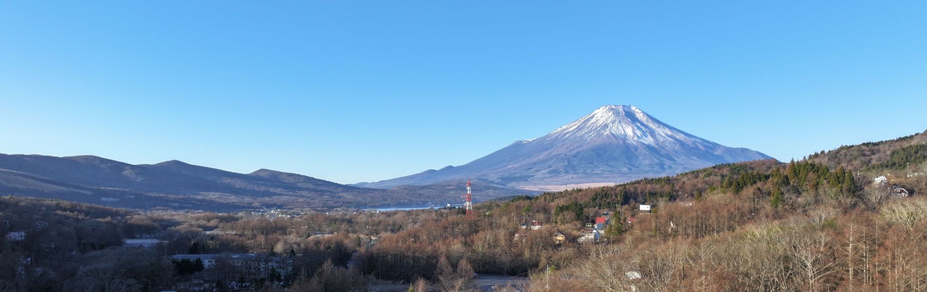 富士山の空撮画像